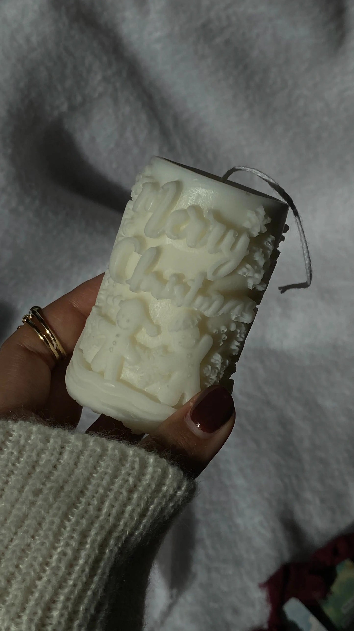 Téli látképes gyertyák dans le jardin.