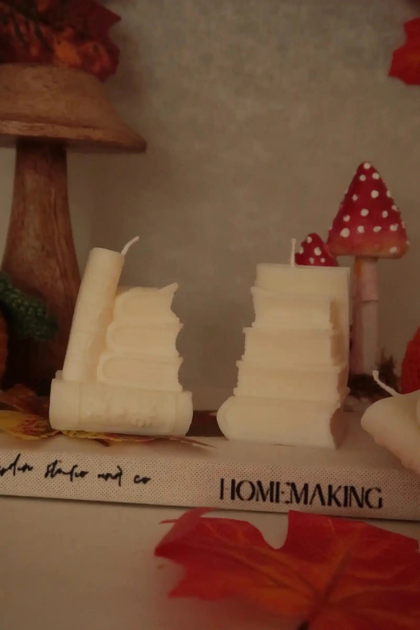 Könyvkupac szójaviasz gyertya dans le jardin.