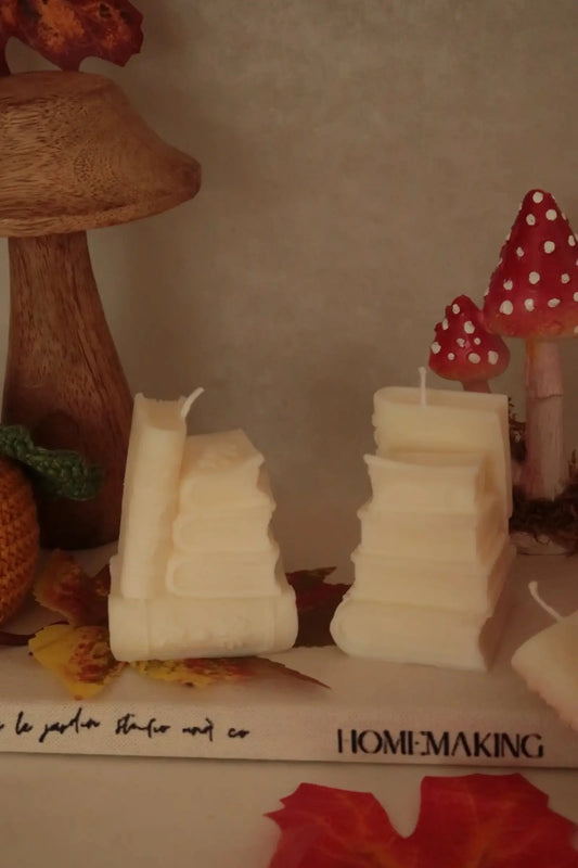 Könyvkupac szójaviasz gyertya dans le jardin.