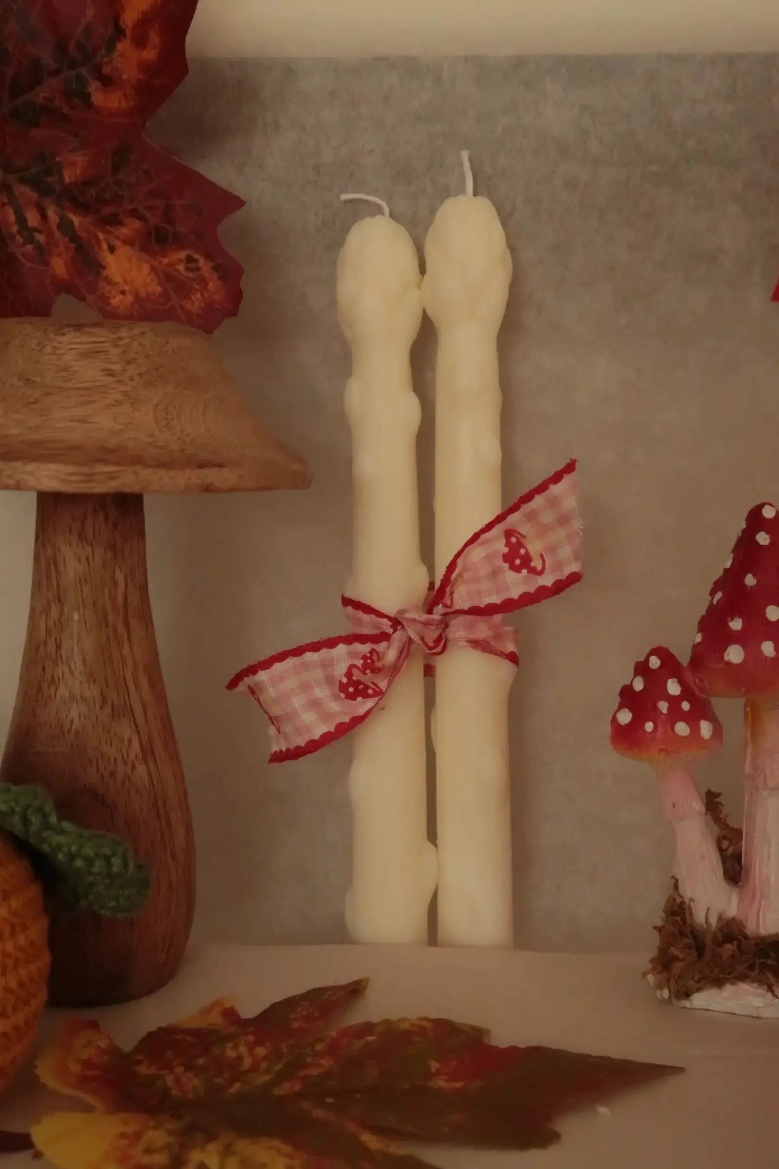 2 db spárga szójaviasz gyertya dans le jardin.