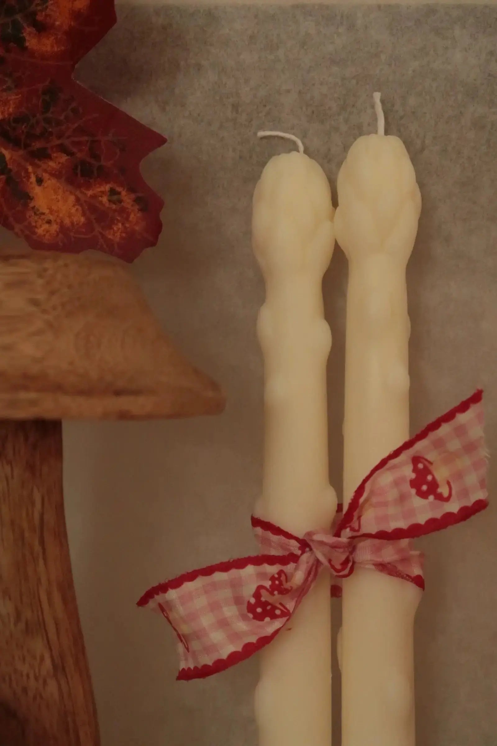 2 db spárga szójaviasz gyertya dans le jardin.