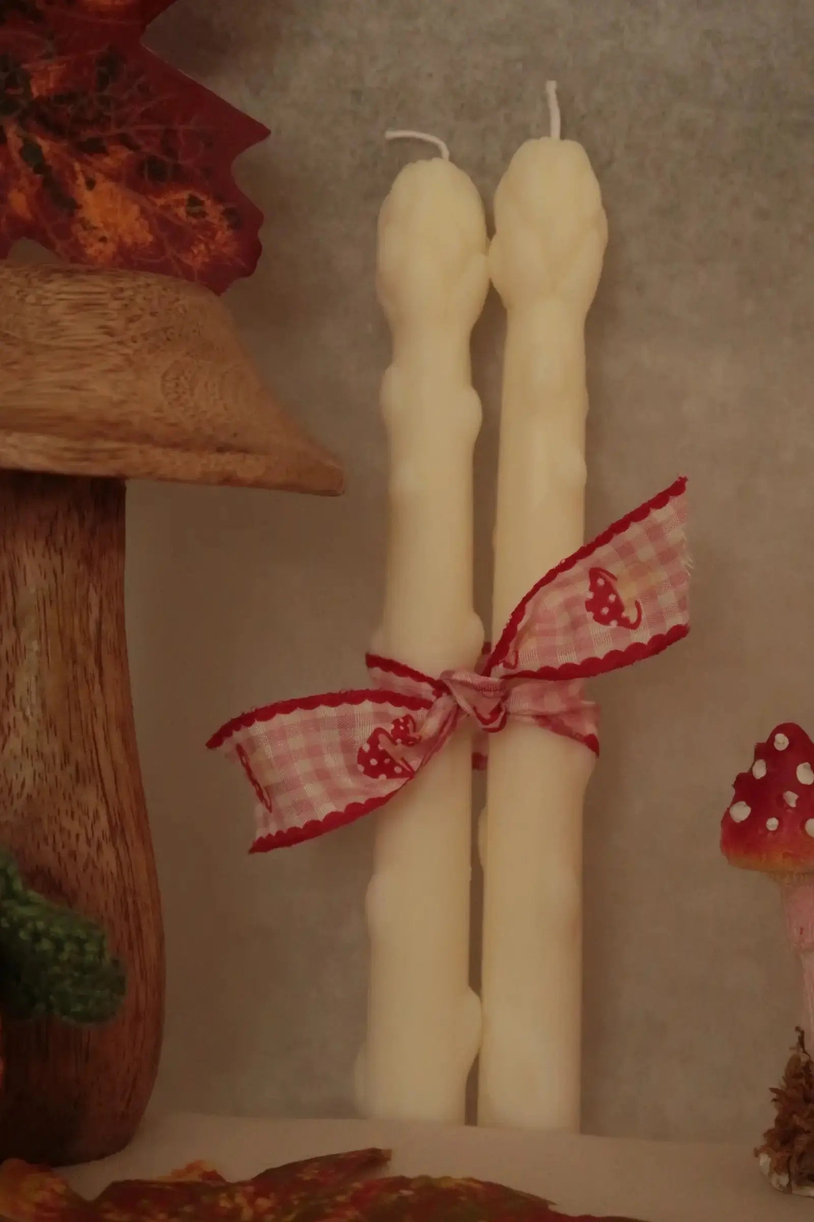 2 db spárga szójaviasz gyertya dans le jardin.