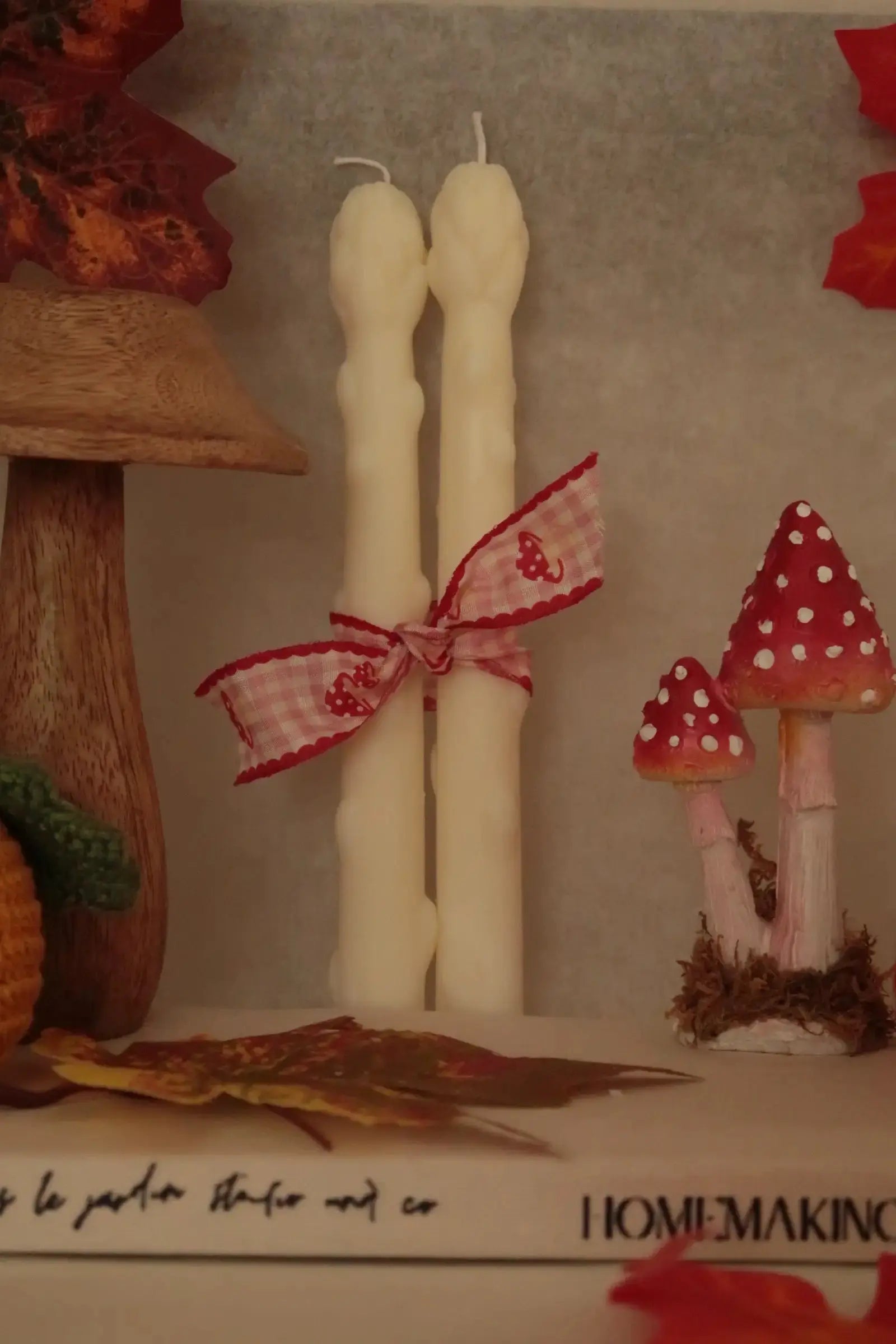 2 db spárga szójaviasz gyertya dans le jardin.