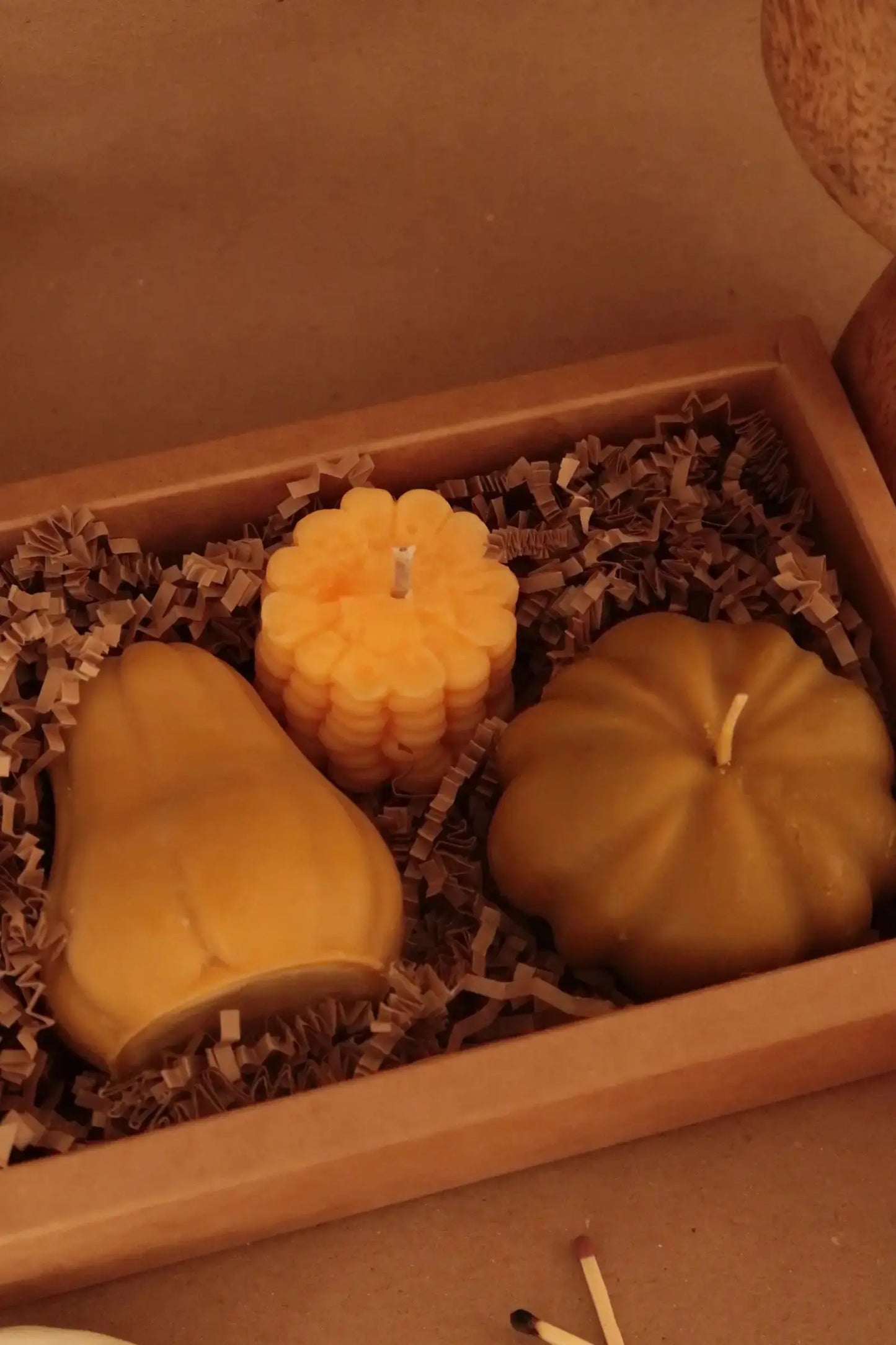 Autumn Box - Szójaviasz gyertya szett dans le jardin.