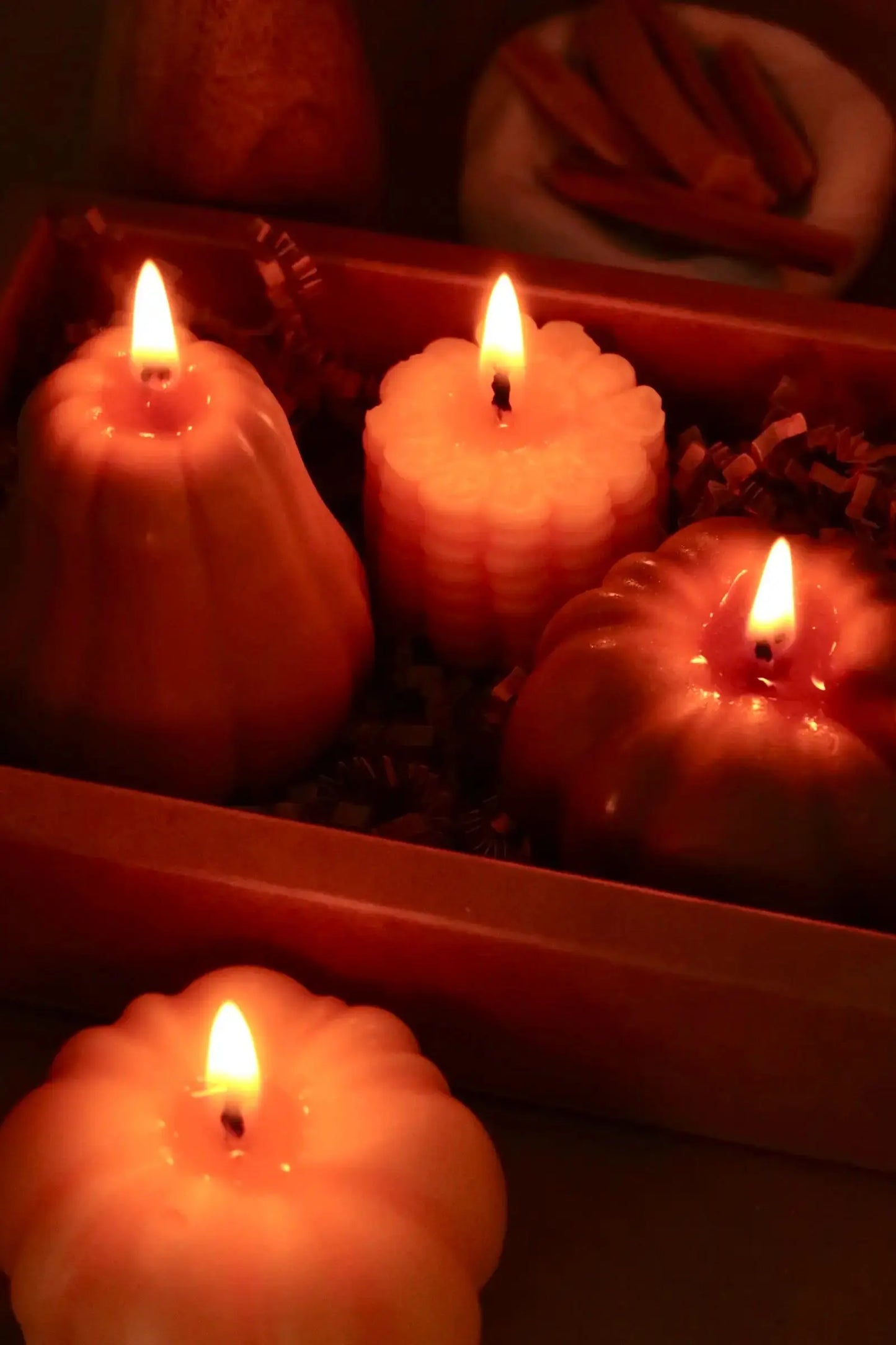 Autumn Box - Szójaviasz gyertya szett dans le jardin.