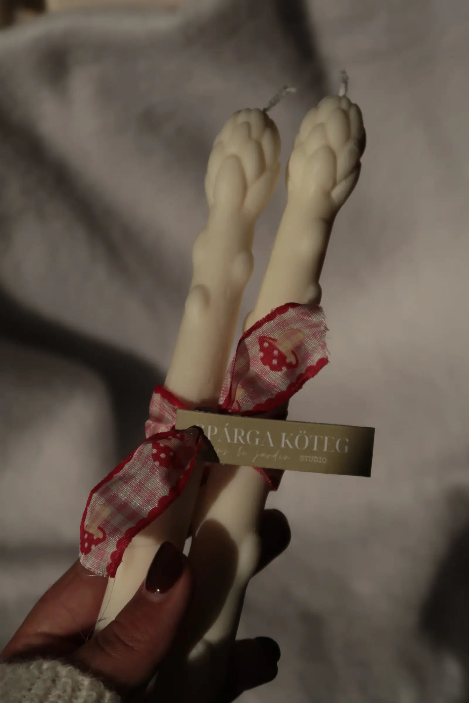 2 db spárga szójaviasz gyertya dans le jardin.