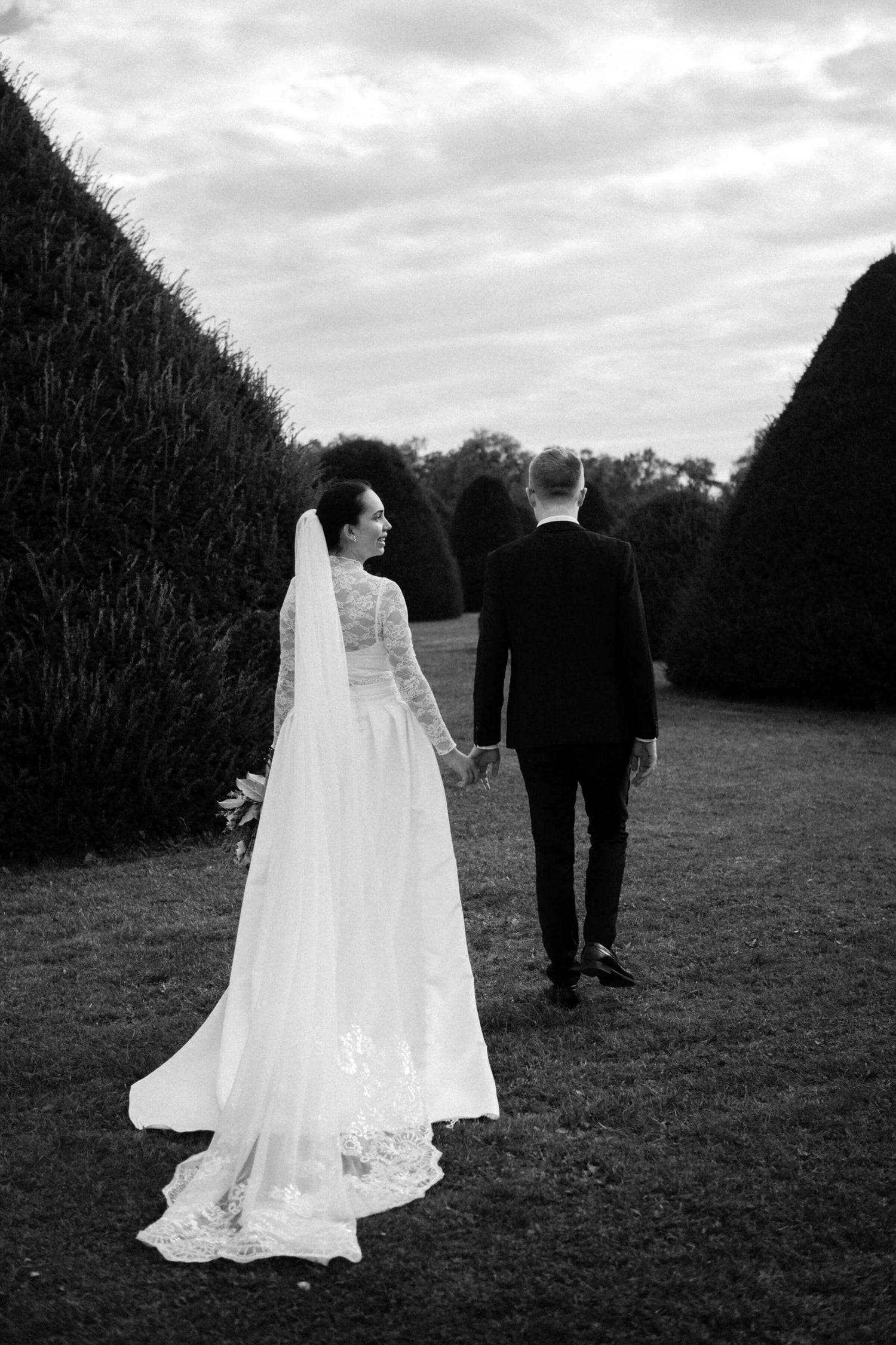 Jardin Wedding. dans le jardin.
