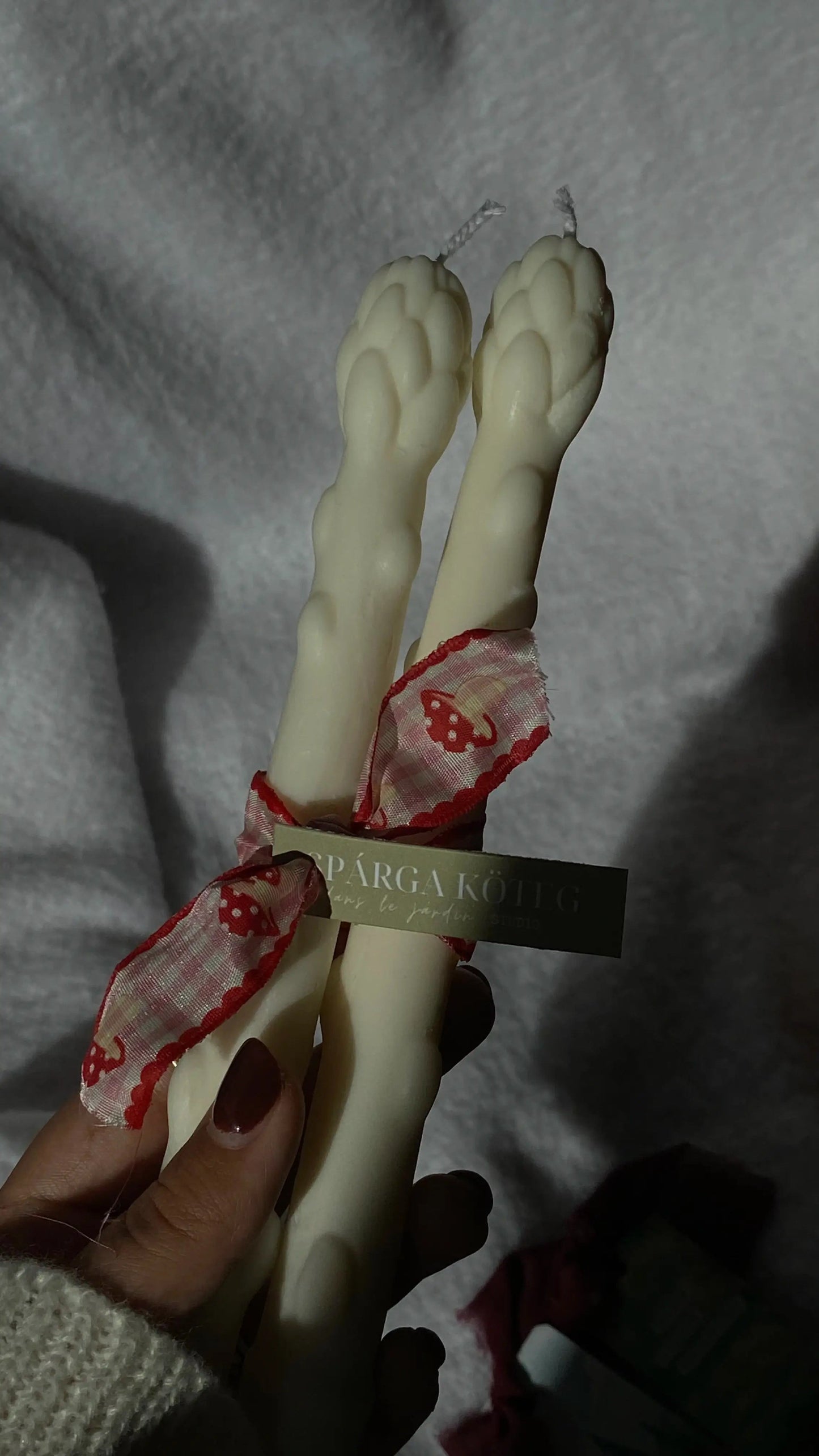 2 db spárga szójaviasz gyertya dans le jardin.