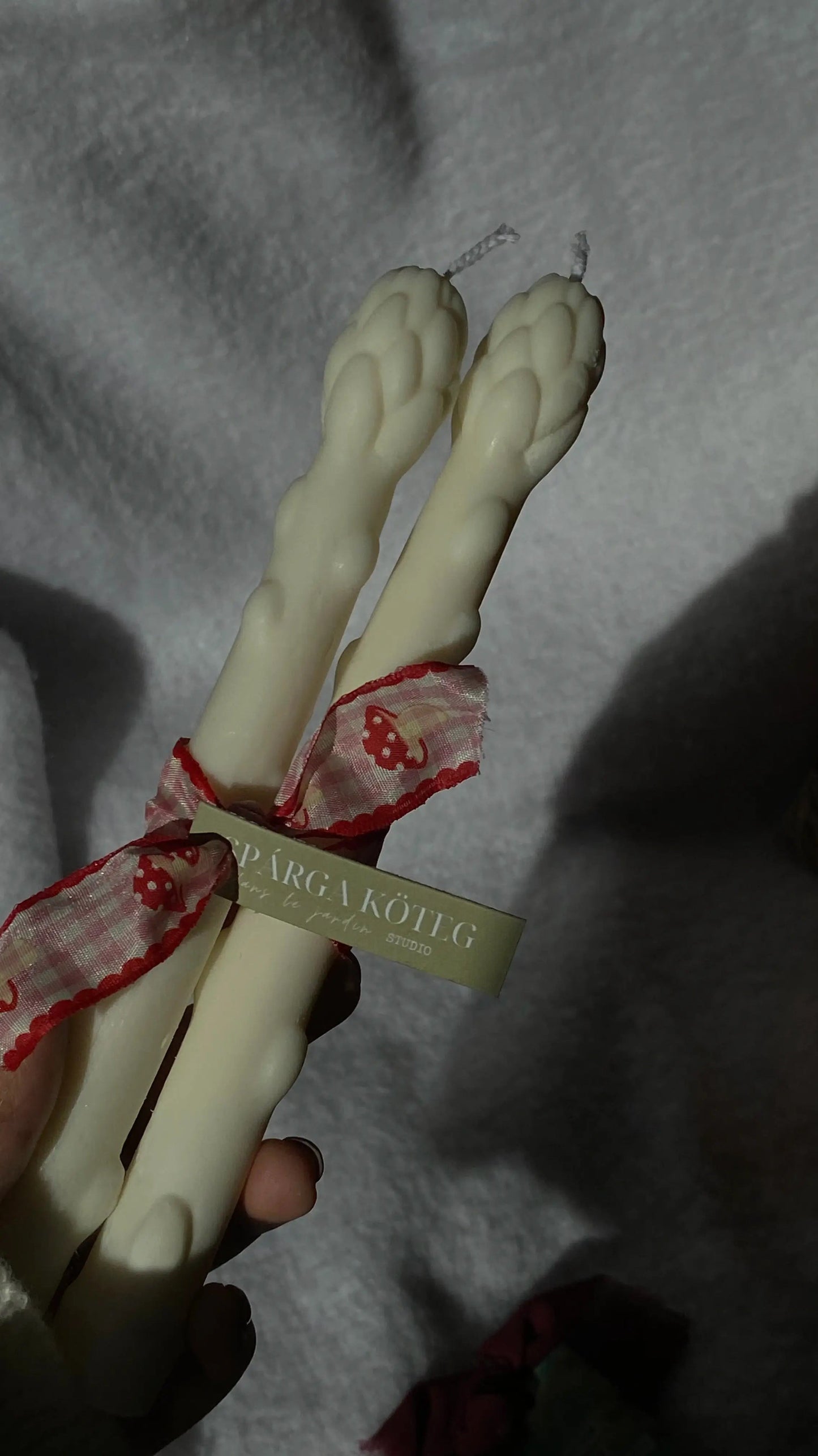 2 db spárga szójaviasz gyertya dans le jardin.