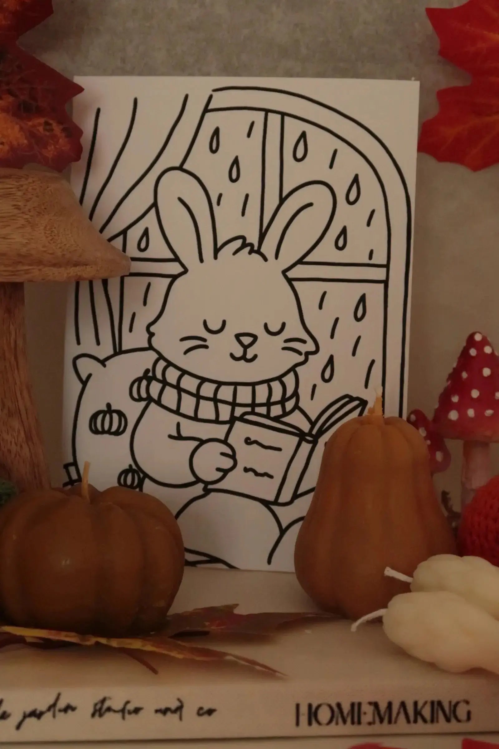 Színező lapok - A5 dans le jardin.